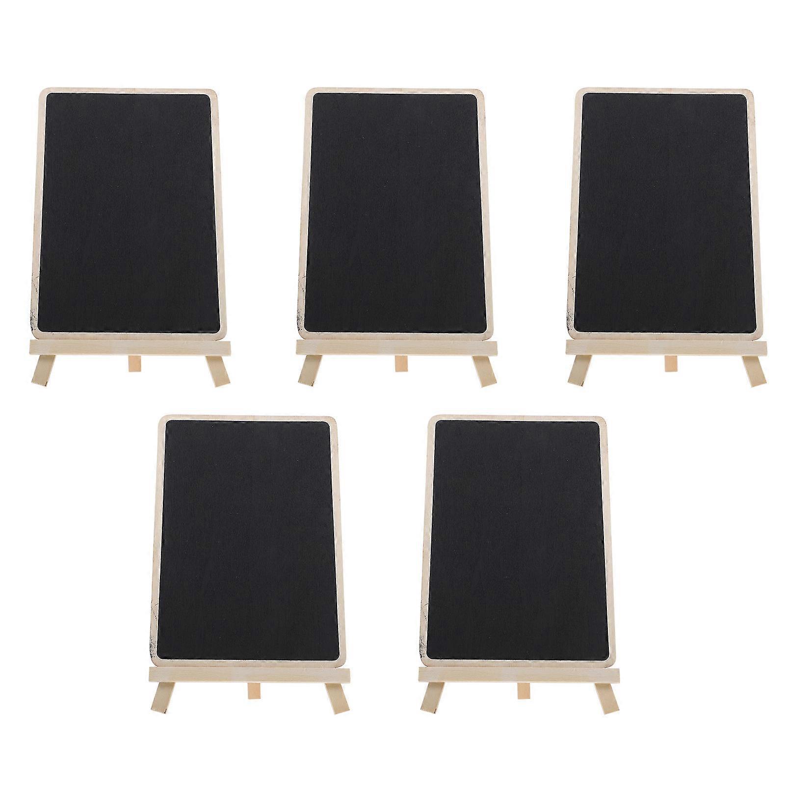 Mini Chalkboard with Base for Home Decor Great for Writing Messages Made of Synthetic Material Black