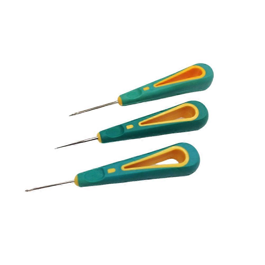 Sewing Awl with Metal Handle for DIY Craft Projects and Repairing Ideal for Home Use Multi 3pcs