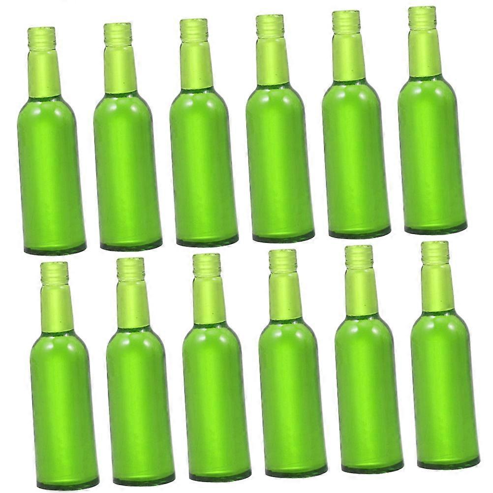 12pcs Miniature Beer Bottles for Dollhouse Decor – Realistic Adornments for Miniature Scenes, Compact & Ideal for DIY Decoration in Dollhouse Dining