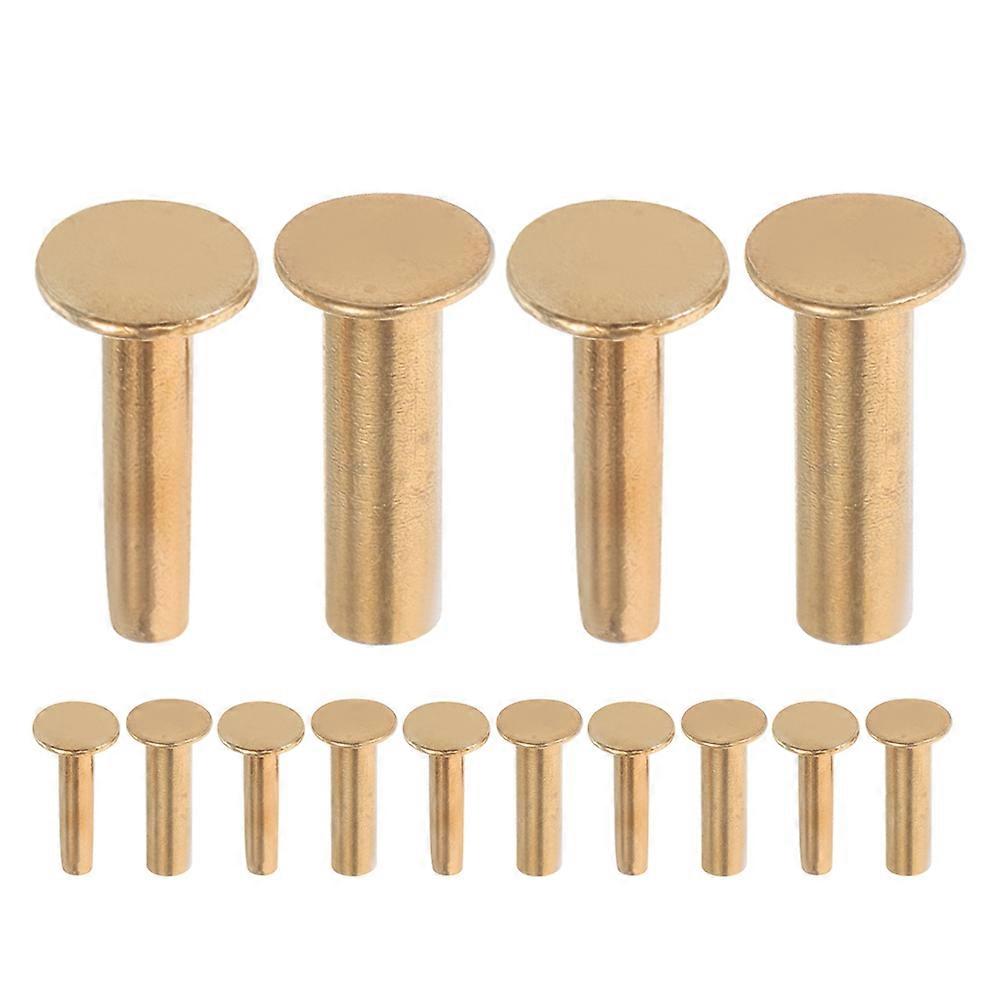 DIY Assembly Accessories 7 Pairs Copper Rivet Nuts Handle Attachment 1.60X0.70X0.70CM for Handymen and Craft Enthusiasts