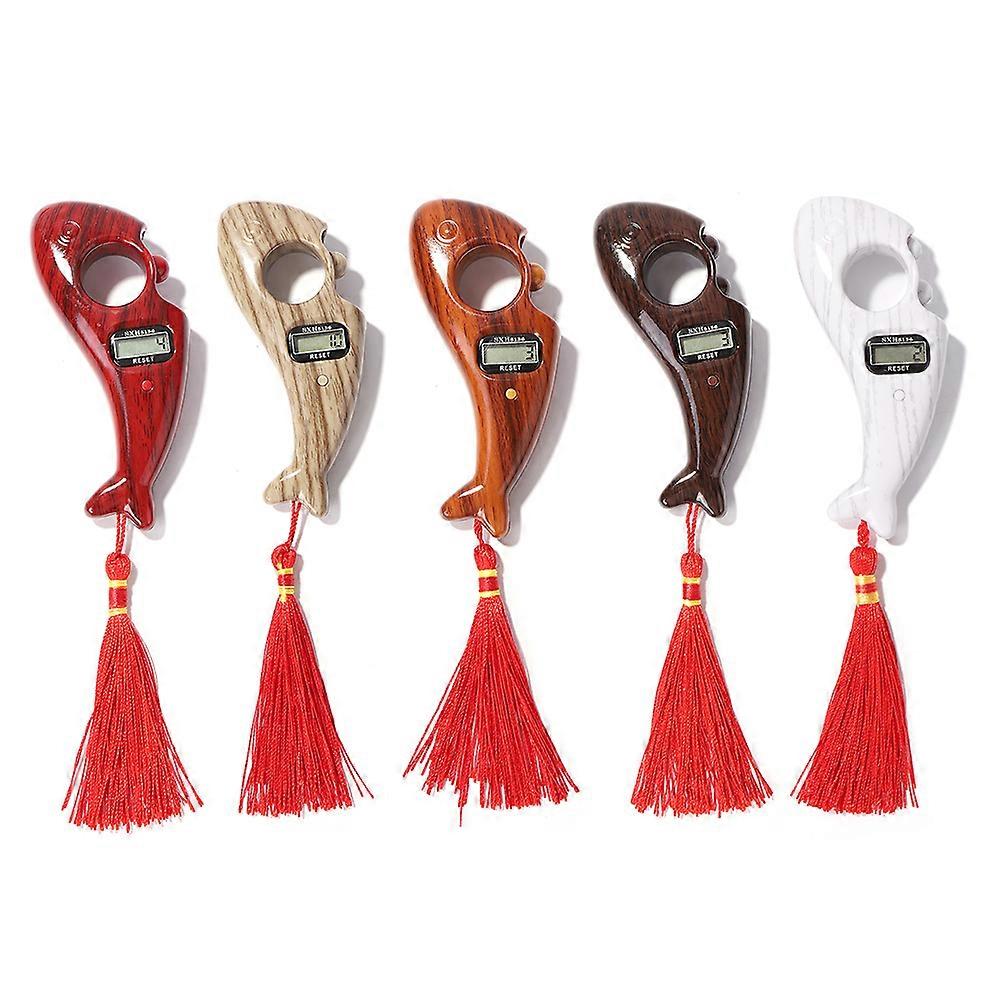 2035P Fish Shaped LCD Digital Electronic Rosaries Statement Counter Auto Turn Off Decompression Relaxation Tool for MuslimPrayer
