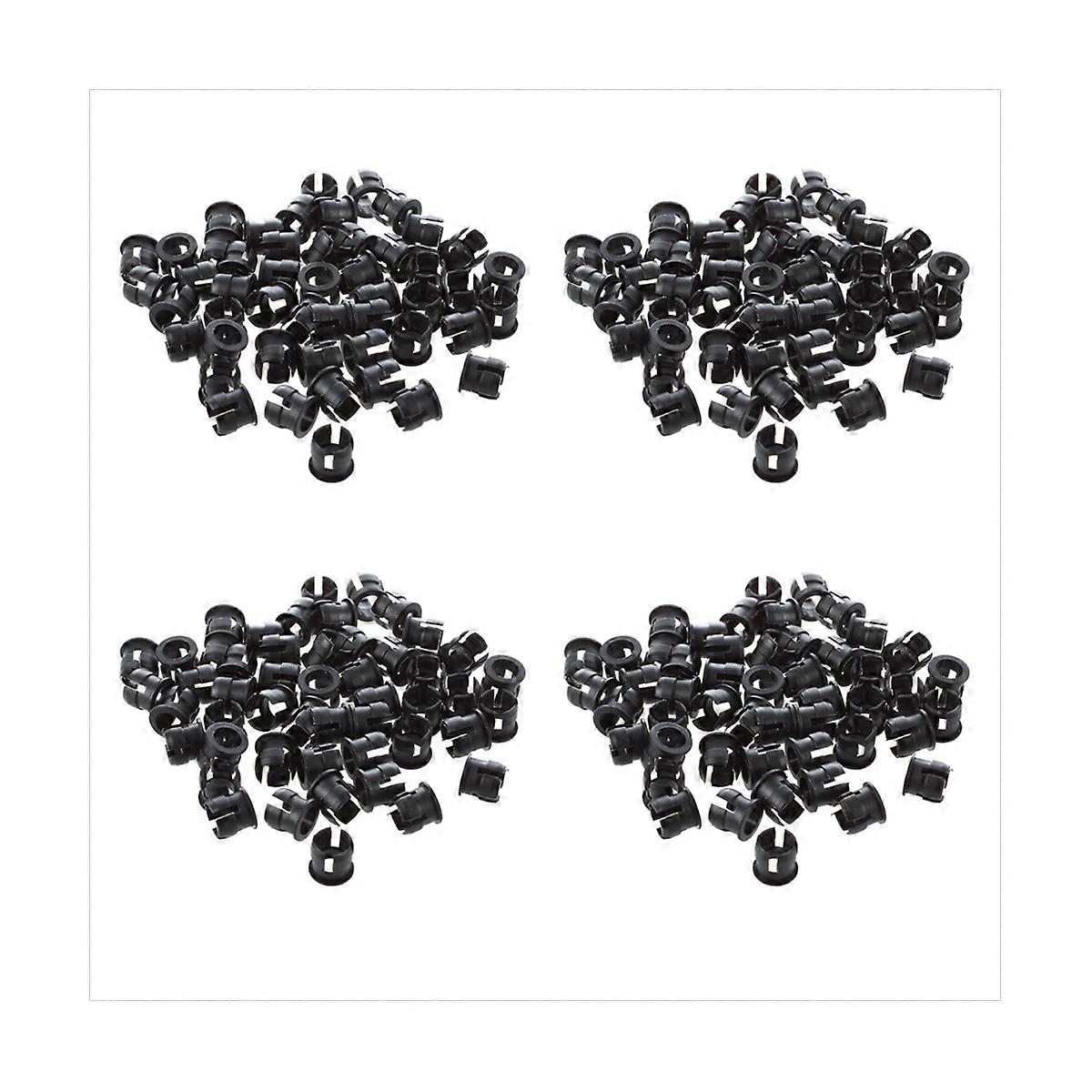 200 Pcs 5mm Black Plastic LED Holder Case Clip Display Panel