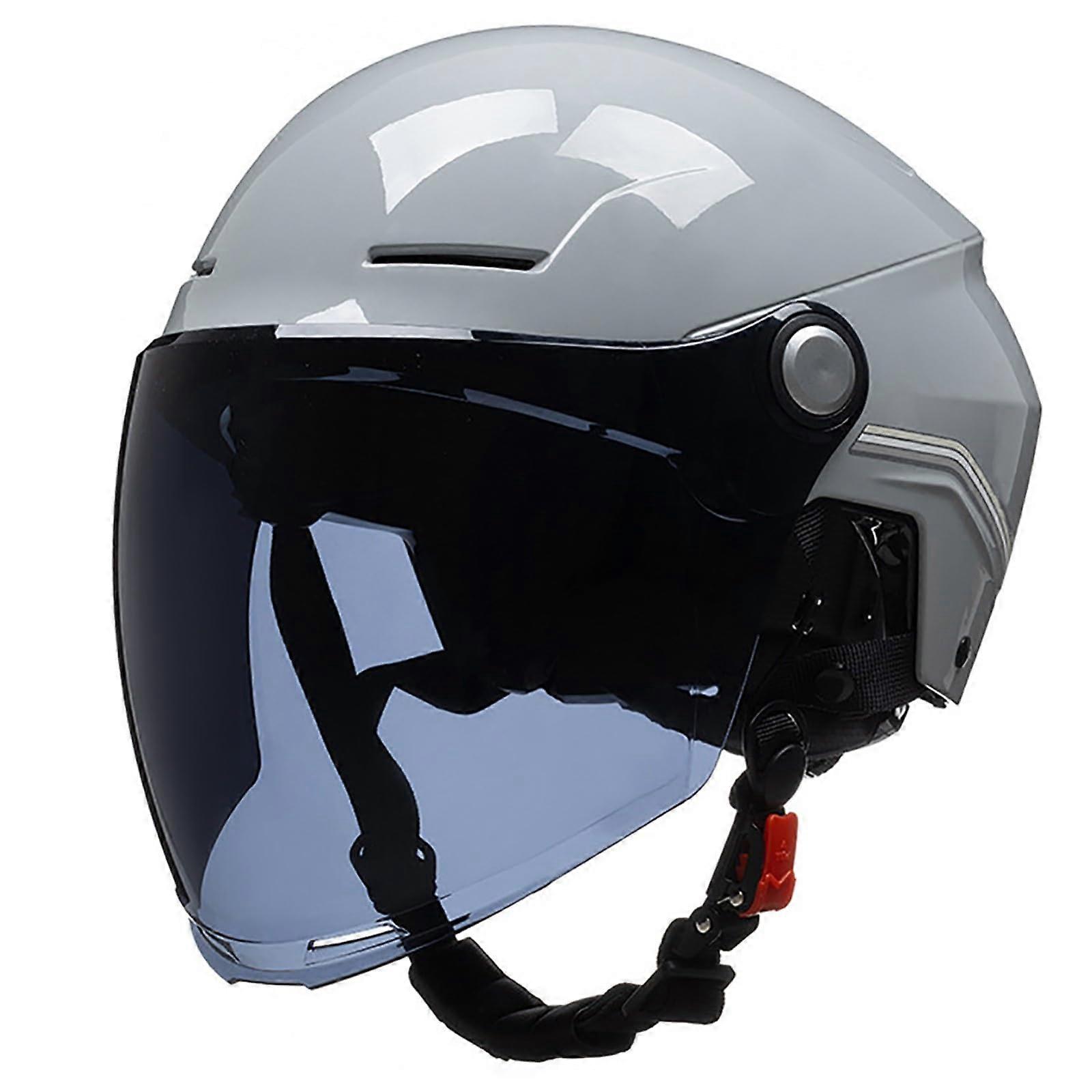 Adjustable Half Helmet for Adults with Visor Scooter, Cruiser, Bicycle Helmet for Men and Women (5562CM)