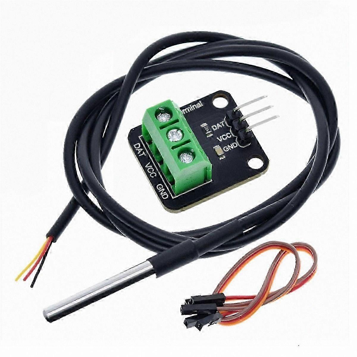 Digital Temperature Sensor Module Kit with Cable Adapter for DIY Projects