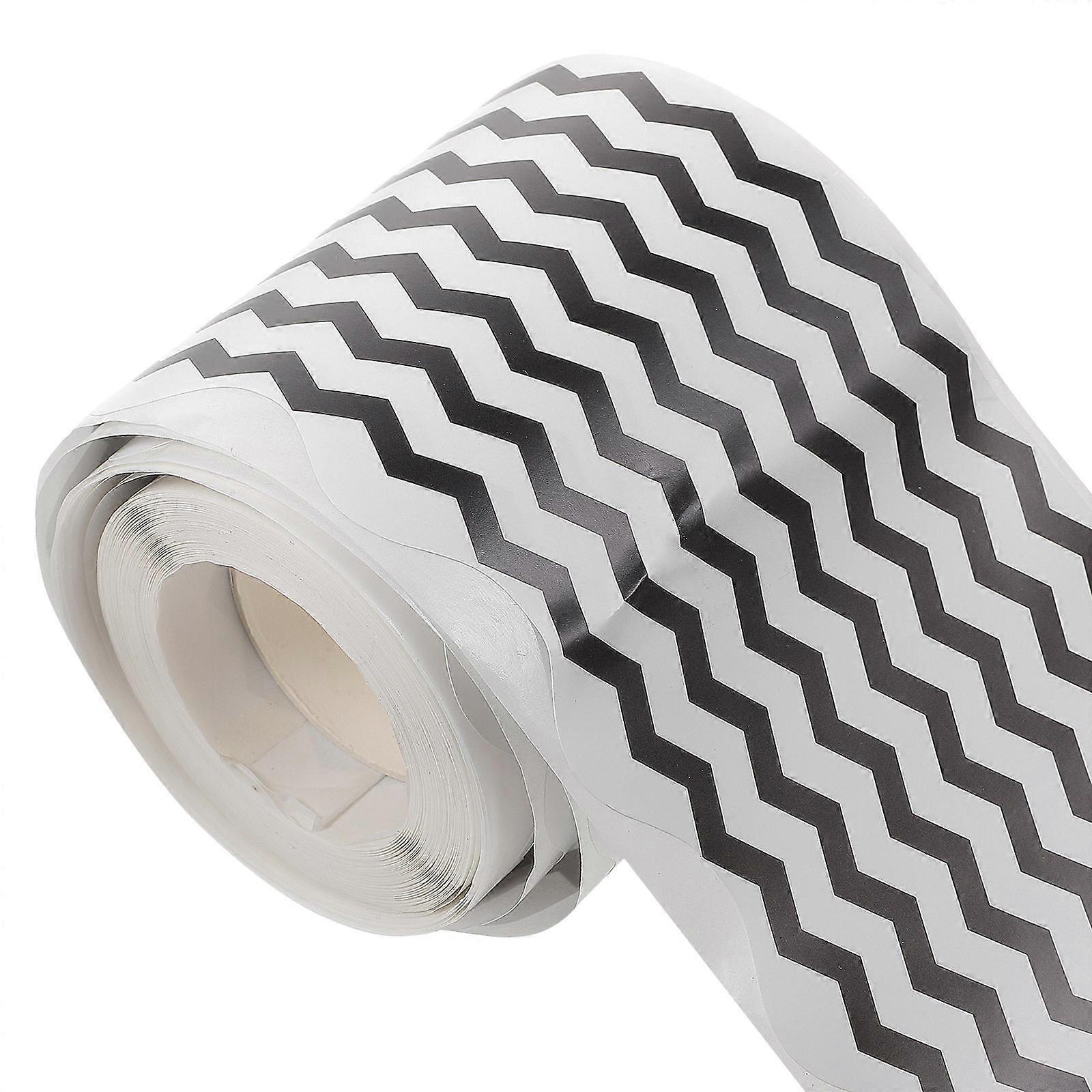 Wave Border Stickers Adhesive Decorative Paper Trim for Bulletin Boards Blackboards Classroom Decor