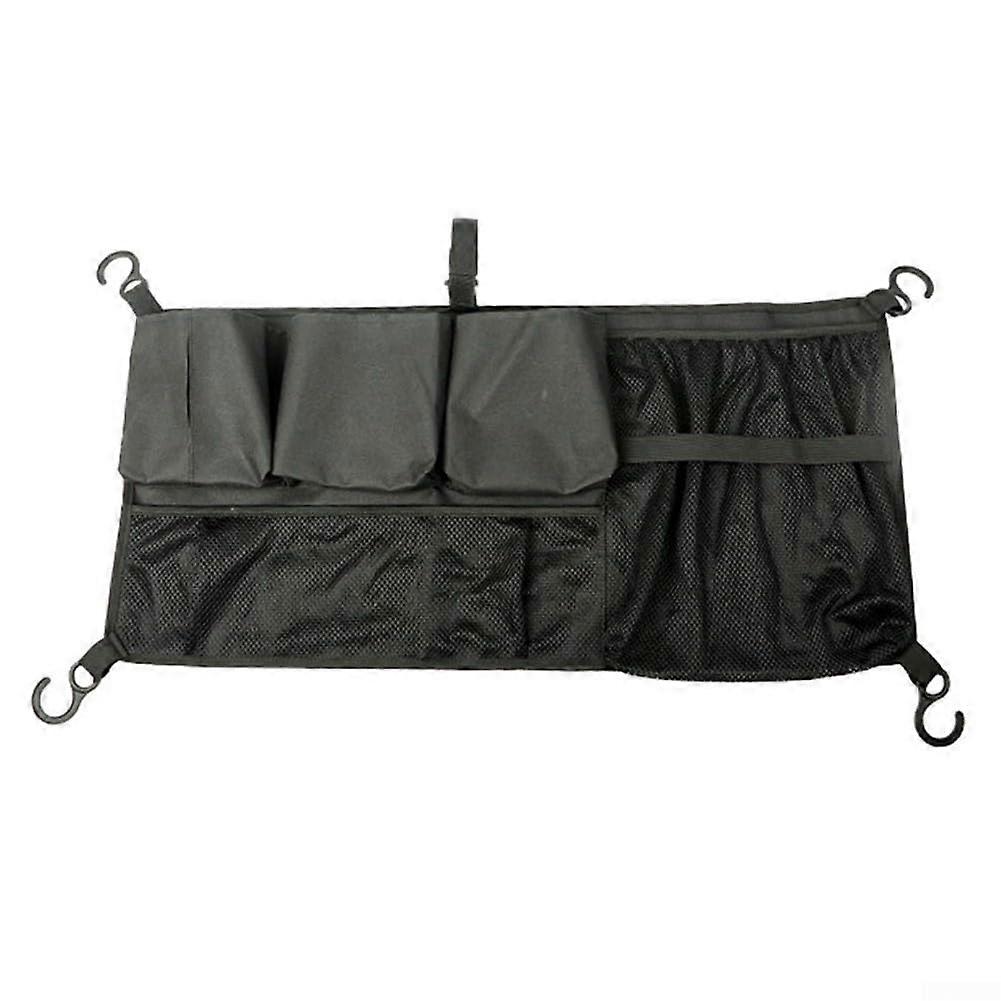 Compact storage net for strollers with divided compartments for busy parents