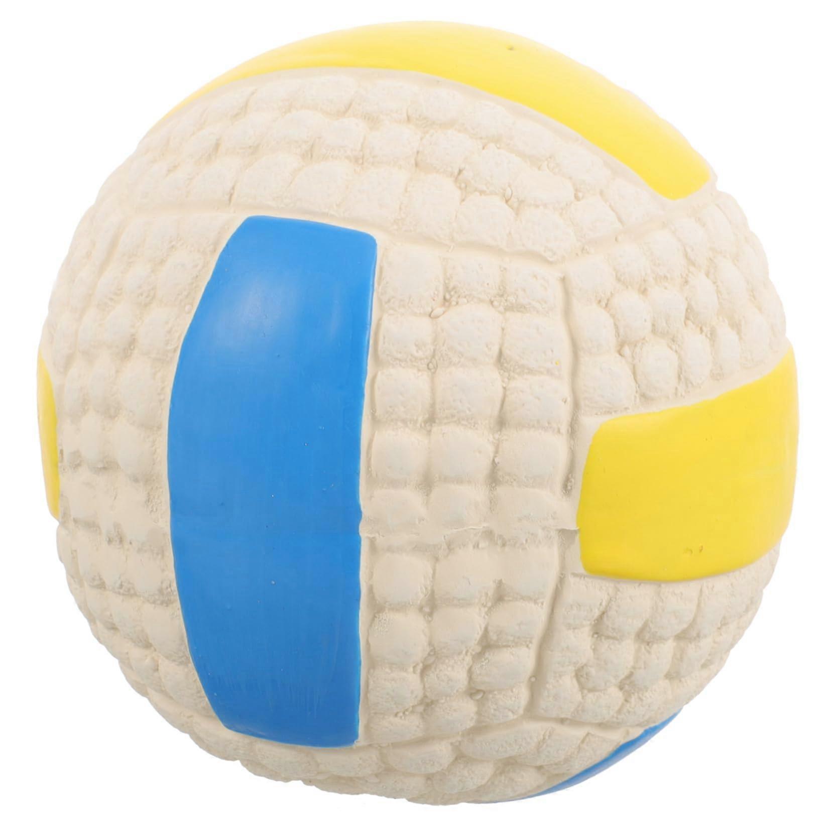 Dog Toy Volleyball Interactive Chew Ball for Small and Large Dogs Durable Squeaky Molar Toy Promotes Fitness and Reduces Boredom
