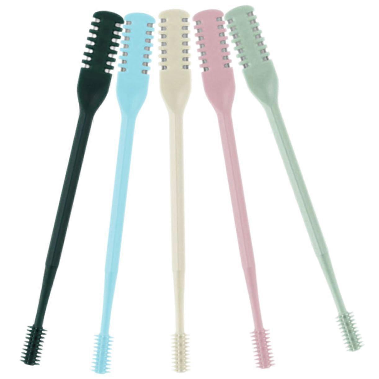 Manual Nose Hair Trimmer 5 Pieces DoubleEnd Design for Men, Portable, Easy to Use, Hygienic, and Durable