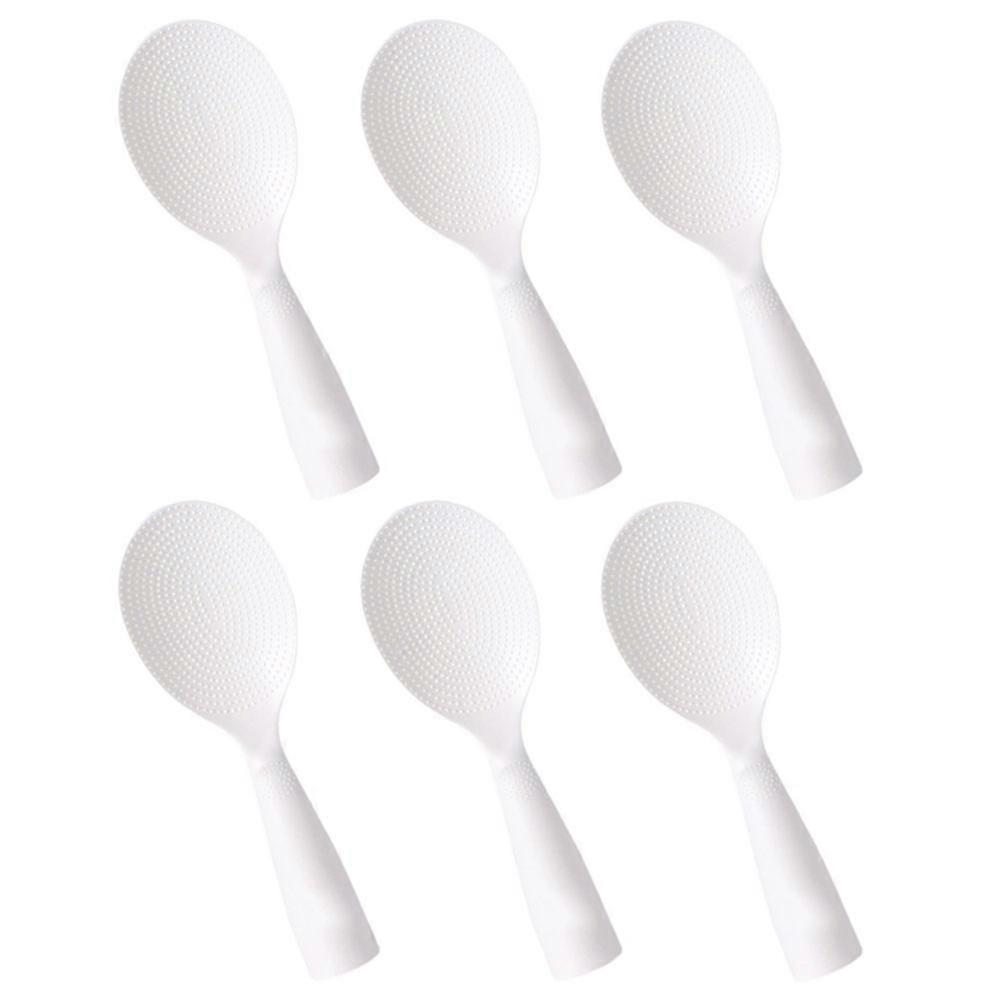 Reusable Rice Spatula with Comfortable Grip for Tea Made of White Color