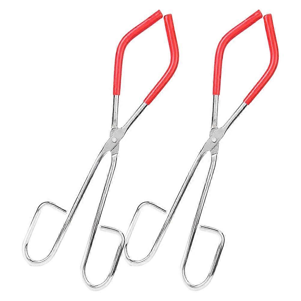 2pcs Flask Tong Condenser Clamp Beaker Clip for Lab Use – Secure Grip, Versatile Design, Enhanced Safety for Various Coated Surfaces