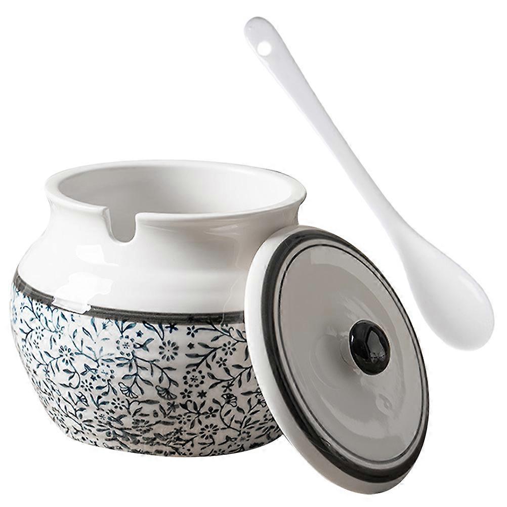 Here's a polished product description for your **Ceramic Storage Canister For Sugar And Seasoning**:

 

### 🍵 **Elegant Retro Ceramic Storage