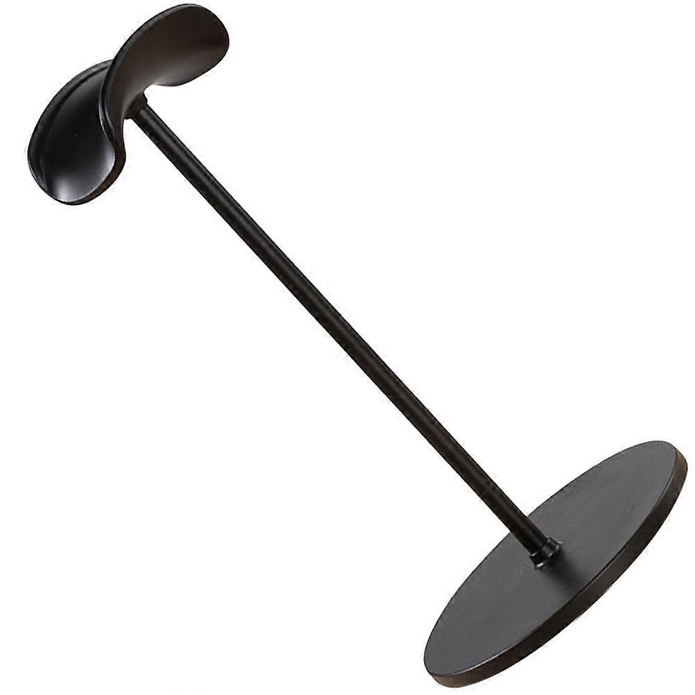 Gaming Headset Display Stand with Aluminum Alloy and ABS Material Black Color for Storage Use Fits Most Sizes