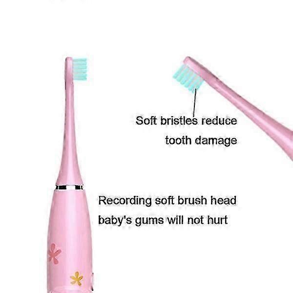 Kids Electric Toothbrushes: 4 Brush Heads, 3 Modes, Memory