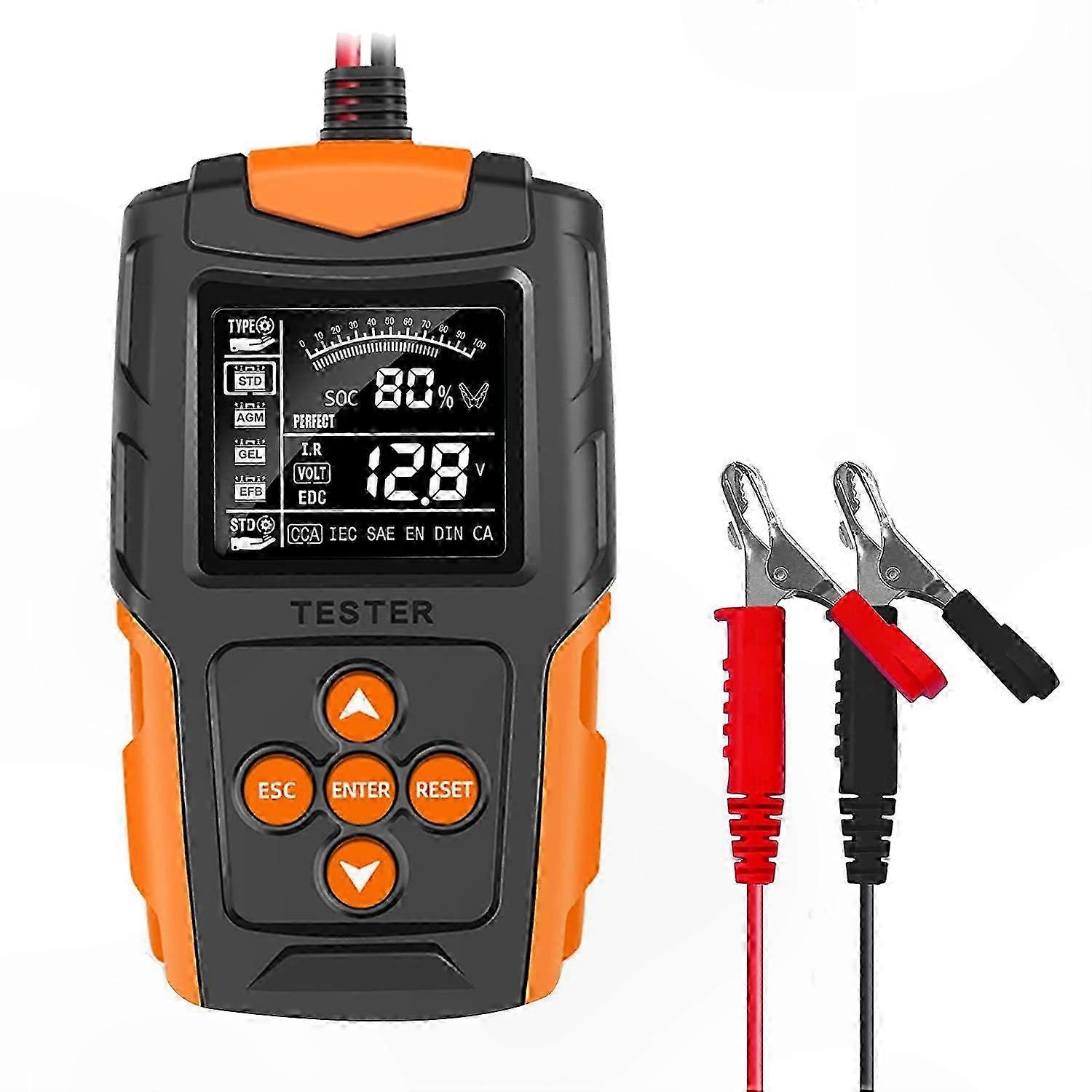Cyfrowy automatyczny analizator akumulatorów do pojazdów 12 V 24 V Dokładne narzędzie diagnostyczne do akumulatorów samochodowych