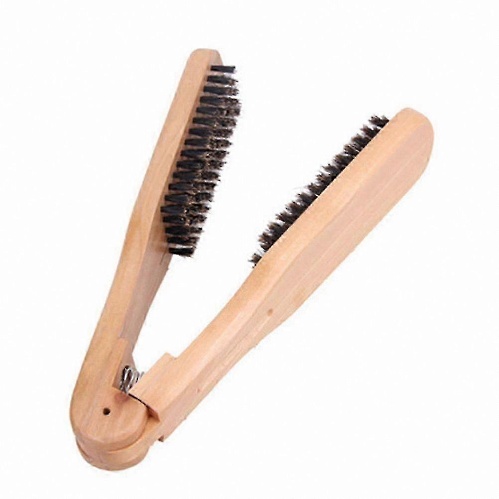V-shaped Hair Straightening Comb Tool for Styling and Smoothing