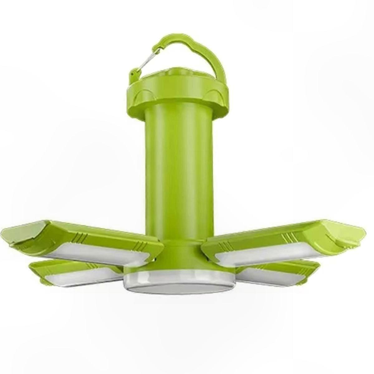 Compact Folding LED Camping Lantern with USB Rechargeable Battery and Dual Lighting Modes for Outdoor Use