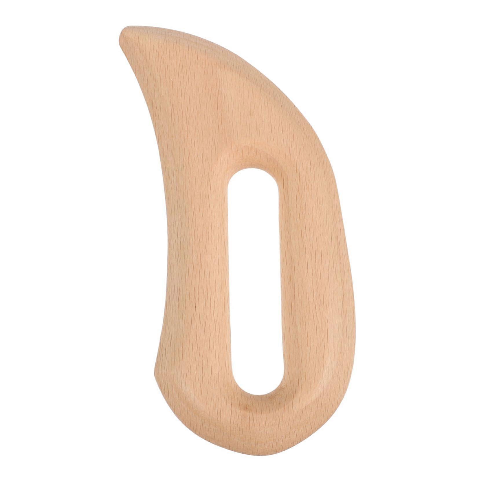 Beech Scraper Board Acupuncture Massager Scratching Paddle Face Scraper