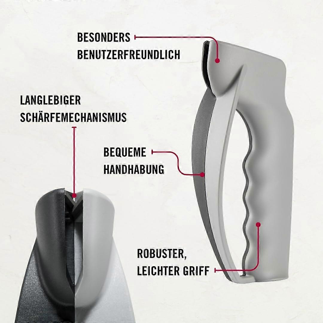 Knife sharpener  gray Knife sharpener  sturdy synthetic handle