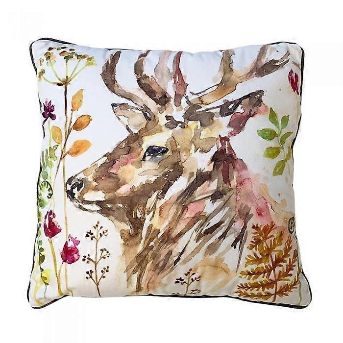 Jennifer Rose Stag Filled Cushion