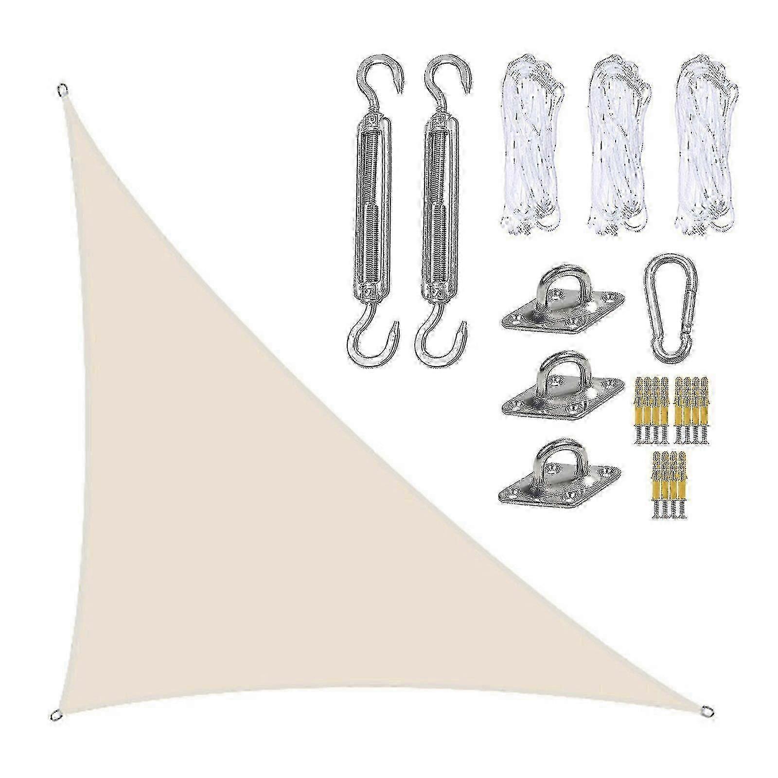 3x4x5m Waterproof Shade Sail Awning Sunshade Triangular Awning-terrace Pool Canopy Triangle For Outdoor Patio Garden Awnings