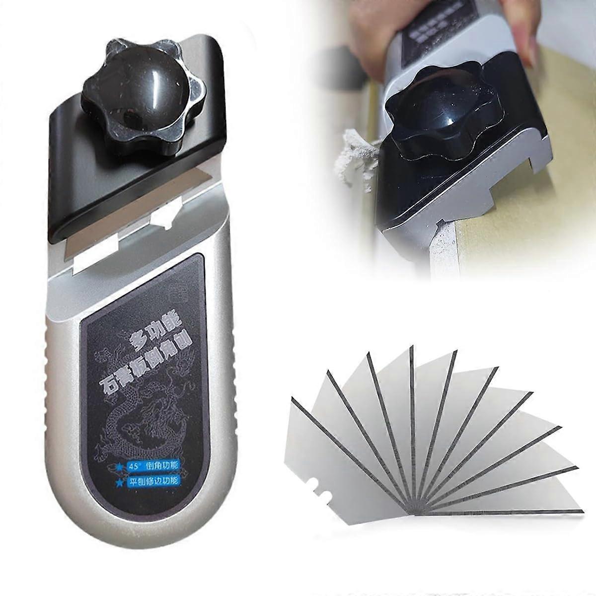 45 Degree Edging Tape 2-In-1 Aluminum Alloy Plasterboard V-Chamfer Quick Cutter For Fast Edge Trimming