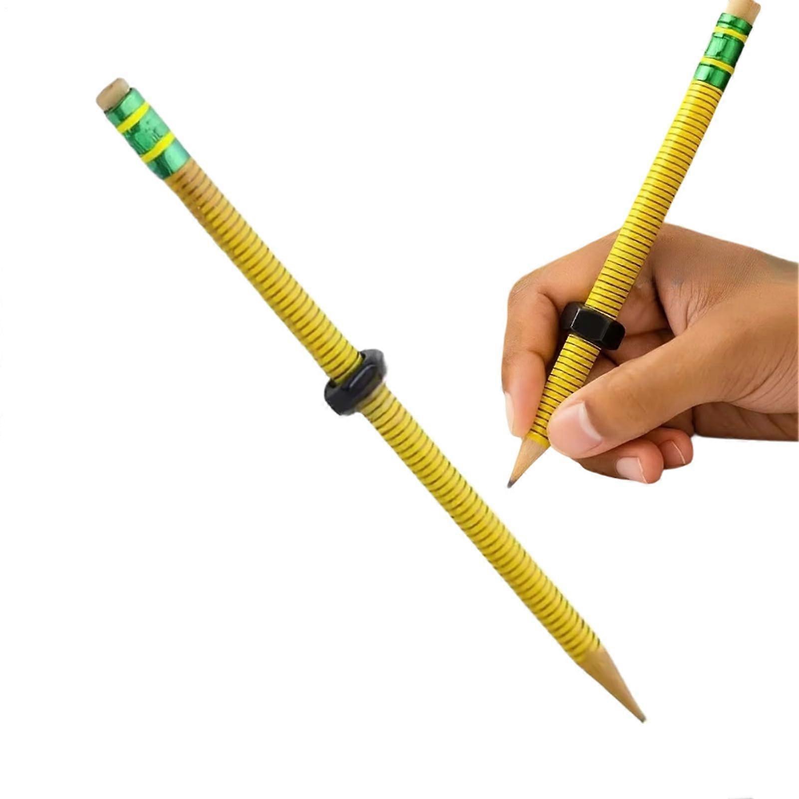 Bleistift Zappel Fidget Pencil Topper | 7-Inch Wooden Pencil Sensory Tool with Threaded Design for Focus and Calm