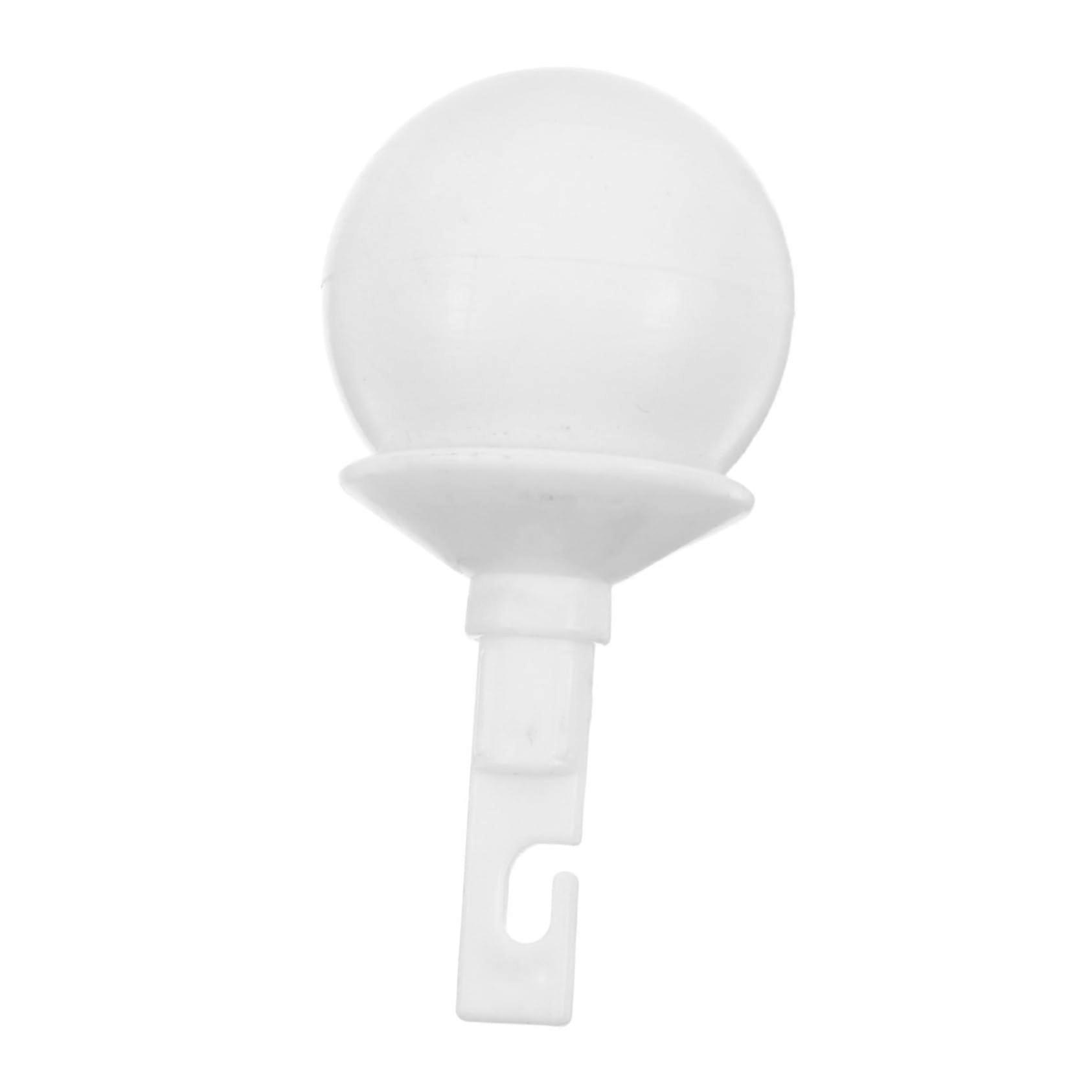 Rolling Hook Replacement Part for Blind Cane with Rotating Ball Head for Enhanced Navigation, Compatible with Hook-Type Canes, White Protective Foot
