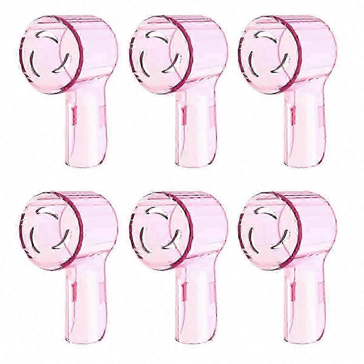6 Pack Toothbrush Heads with Dustproof Cover for IO Series, Travel-Friendly Replacement Heads