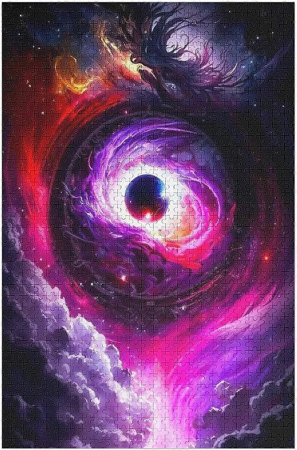 Planet Starry Sky Wooden Jigsaw Puzzles 300 Piece Puzzle For Adults. Challenging To Complete But Fun And Humorous Jigsaws