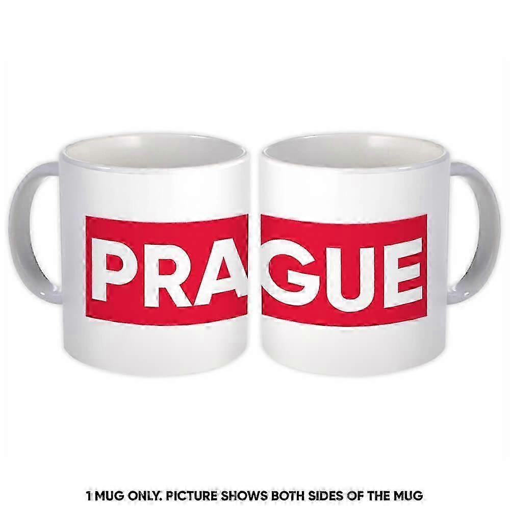 Gift Mug: Prague Czech Republic Red