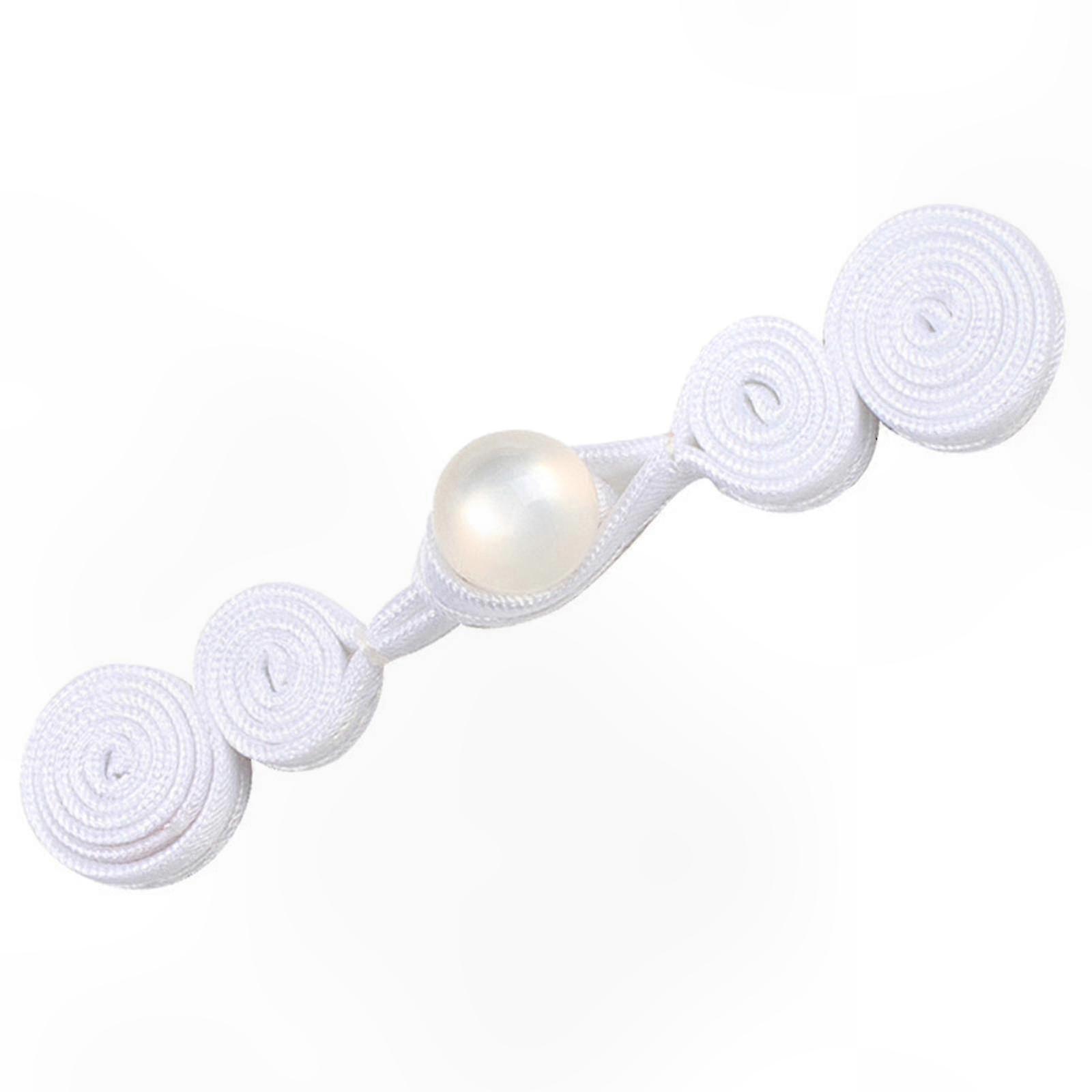 Faux Jade Bead Frog Button for DIY Cheongsam and Tang Suit Knot Fasteners