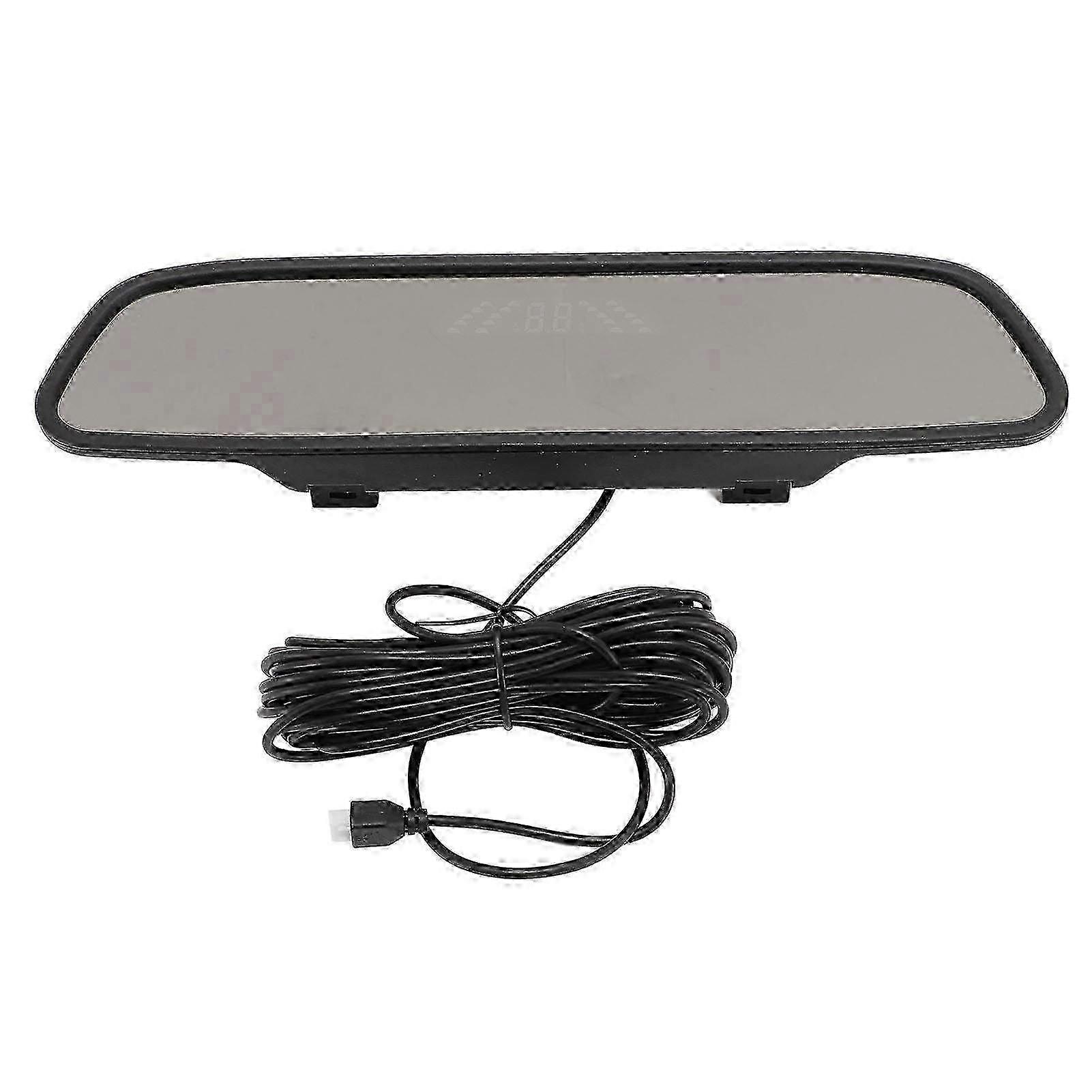 Car Reverse Radar System with 4 Sensors - Backup Parking Assistance Kit with LED Display & Sound Warning for SUV & Truck, 0.3m to 2.0m Detec