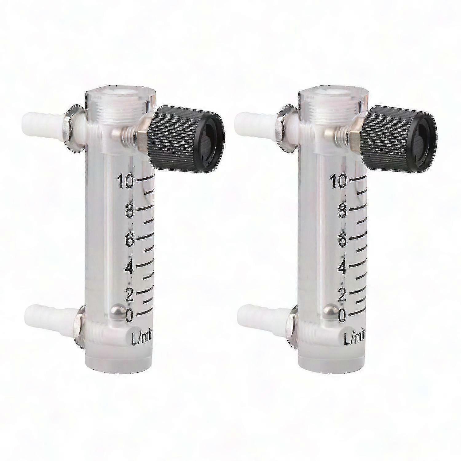2 x LZQ-3 0-10 LPM Acrylic Gas Flow Meter for Precise Flow Measurement Tools