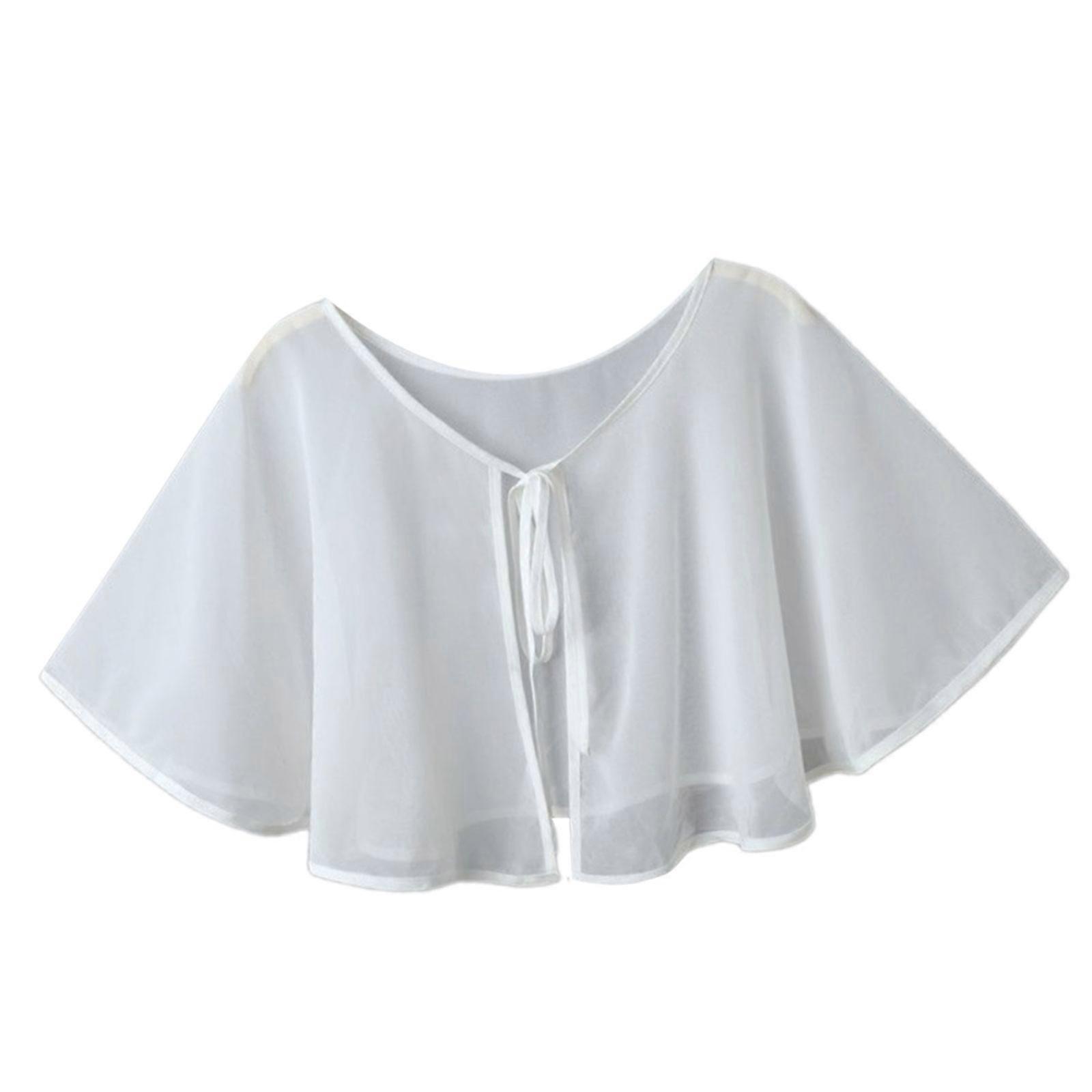 Multi-Function Summer Chiffon Sun Wrap Sun Shield For Beach Travel Hiking And Commuting  White