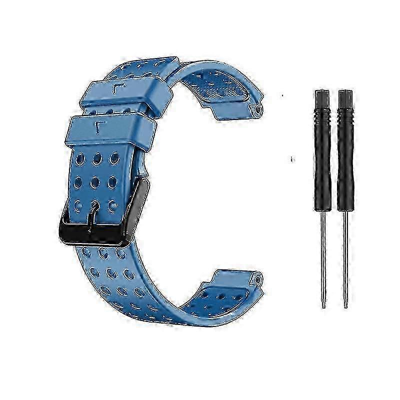 Silicone Replacement Watchband for Garmin Approach S20 - Fashionable & Comfortable--blue