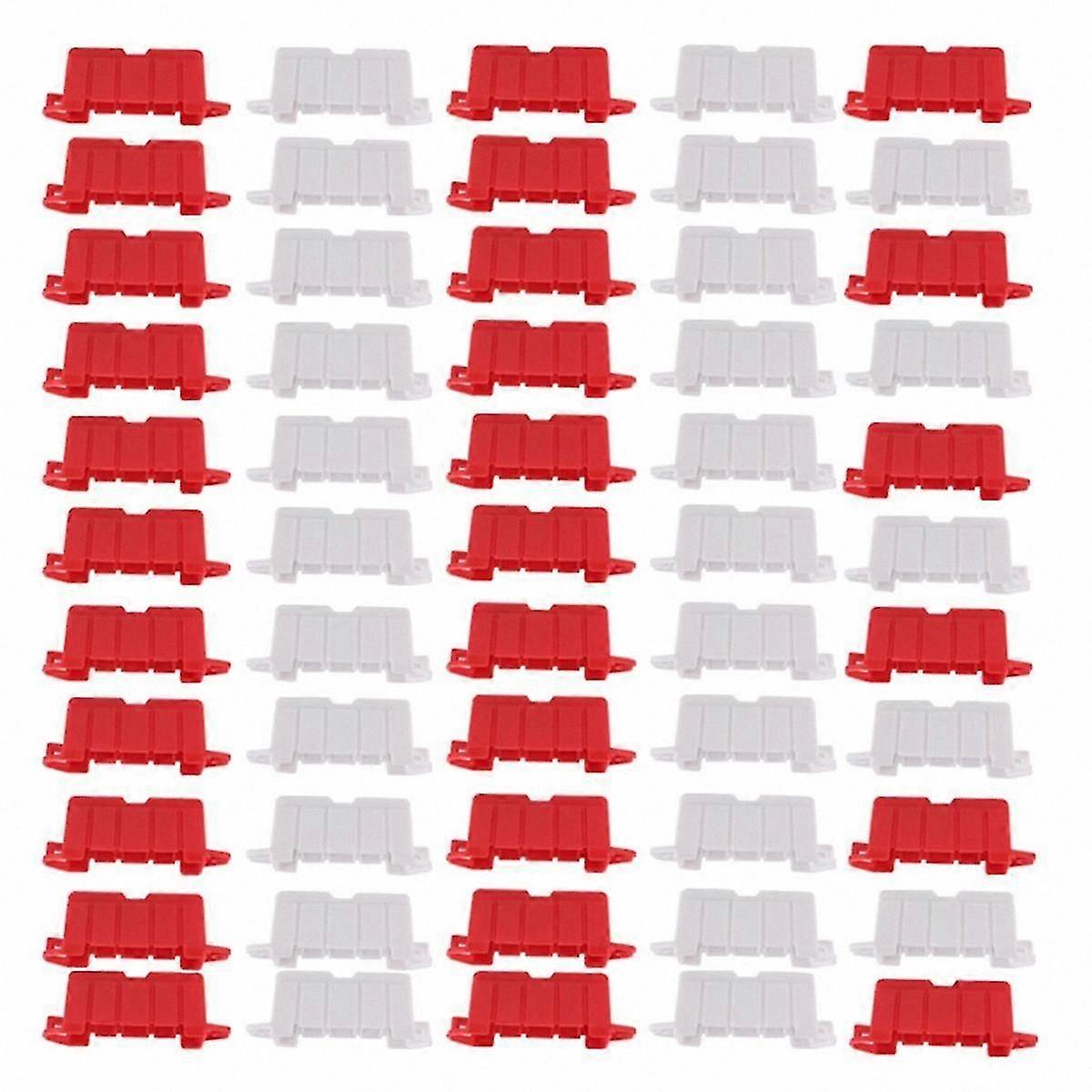 100 Pieces 1:18 Scale RC Car Track Accessories DIY Road Barrier Fence for Drift Racing Field Setup
