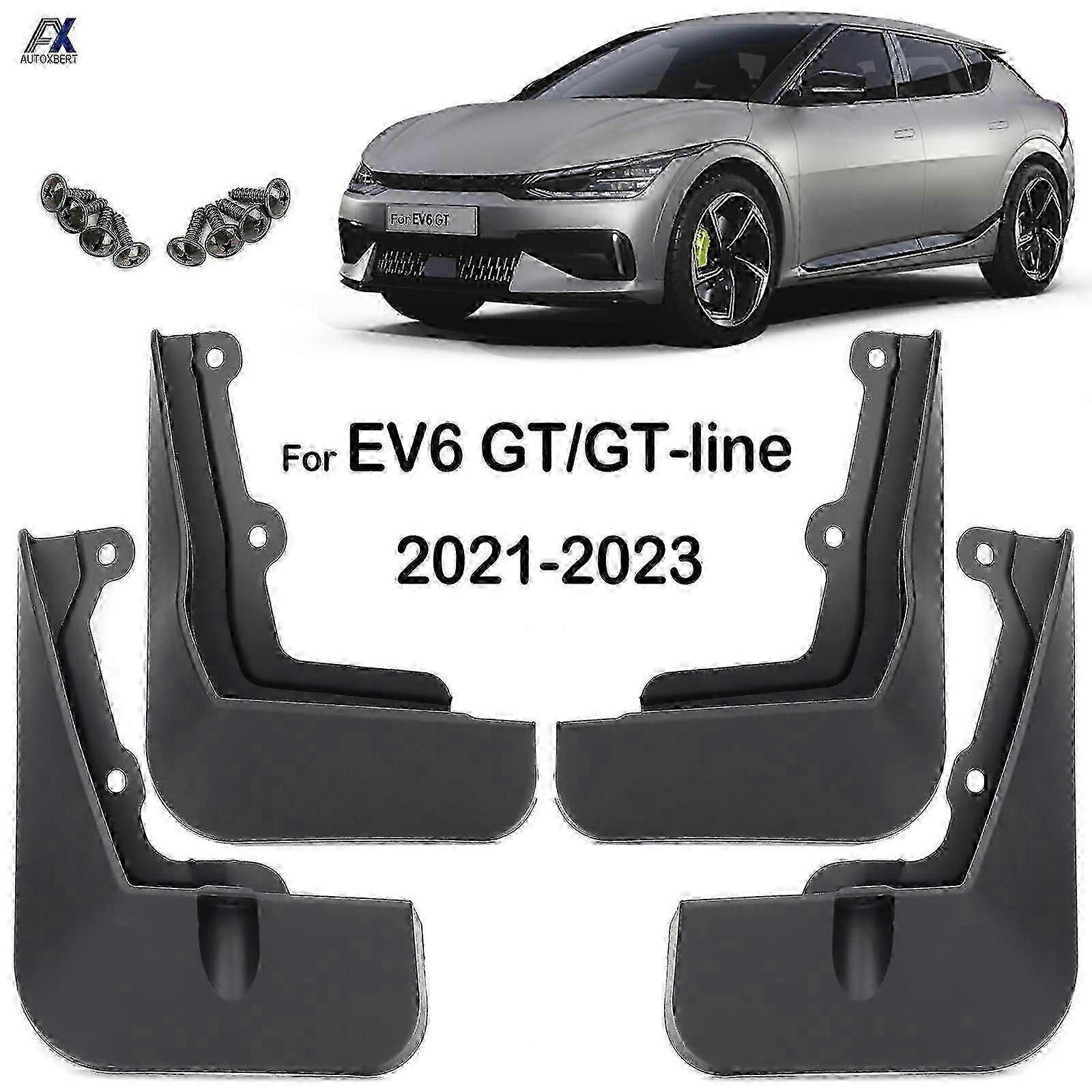 Set Car Mudflaps For Kia EV6 GT-Line GT Line CV EV 2021 2022 2023 Mud Flaps Splash Guard Mudguards Front Rear Molded Cs