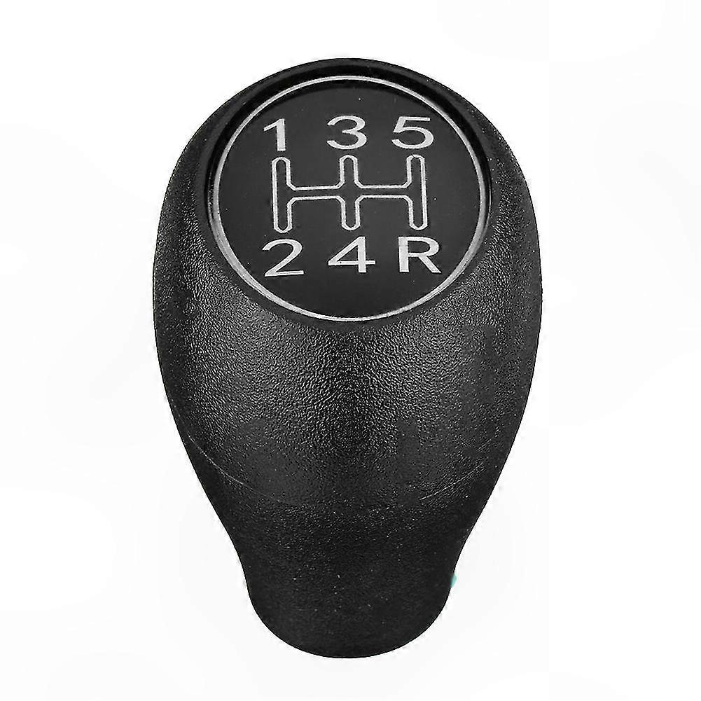 Silver Manual Gear Shift Knob for 5-Speed Cars - Compatible with Multiple Models