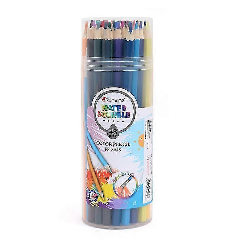 48-Color Water-Soluble A1 Erasable Triangular Colored Pencils for Kids Drawing and Graffiti