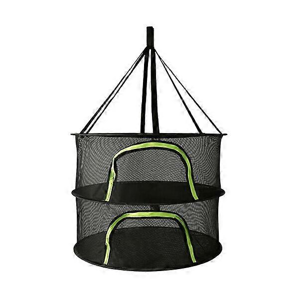 Multi-layer plant drying net, 60cm/20cm in diameter, with zipper for easy access