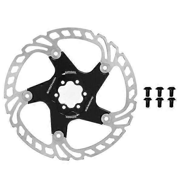 Bicycle disc brake disc, single-piece, mechanical floating design