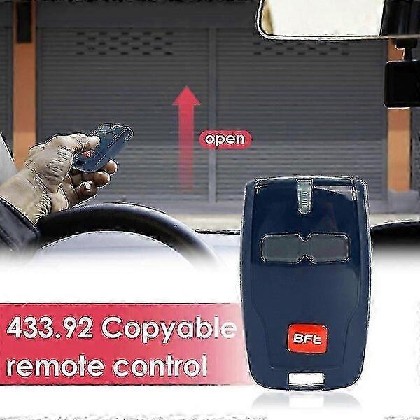 Garage door remote control, 2 buttons, 433.92MHz, replicable with LED light