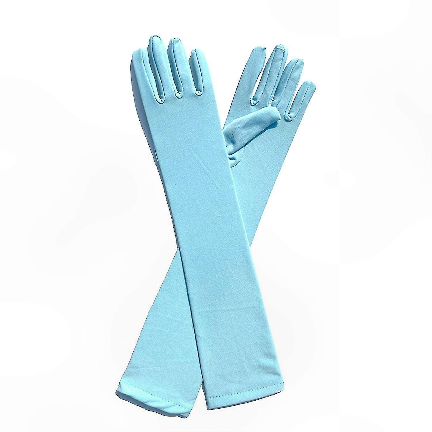 Solid Color Long Gloves - Soft, Elastic, Skin-Friendly, Fade-Resistant Decoration