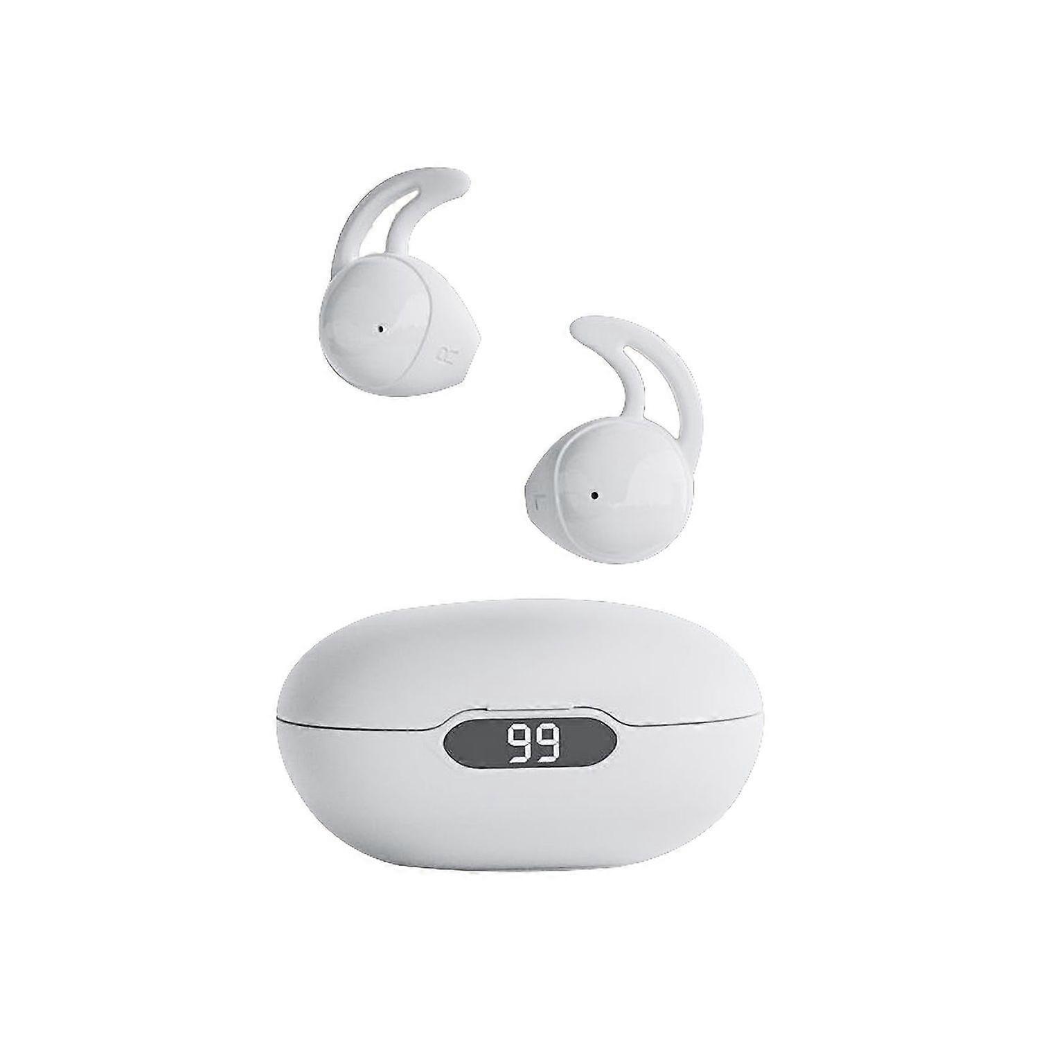 Sleeping headphones Bluetooth 5.3 dual sound insulation and noise reduction suitable for side sleeping and daily work(White)