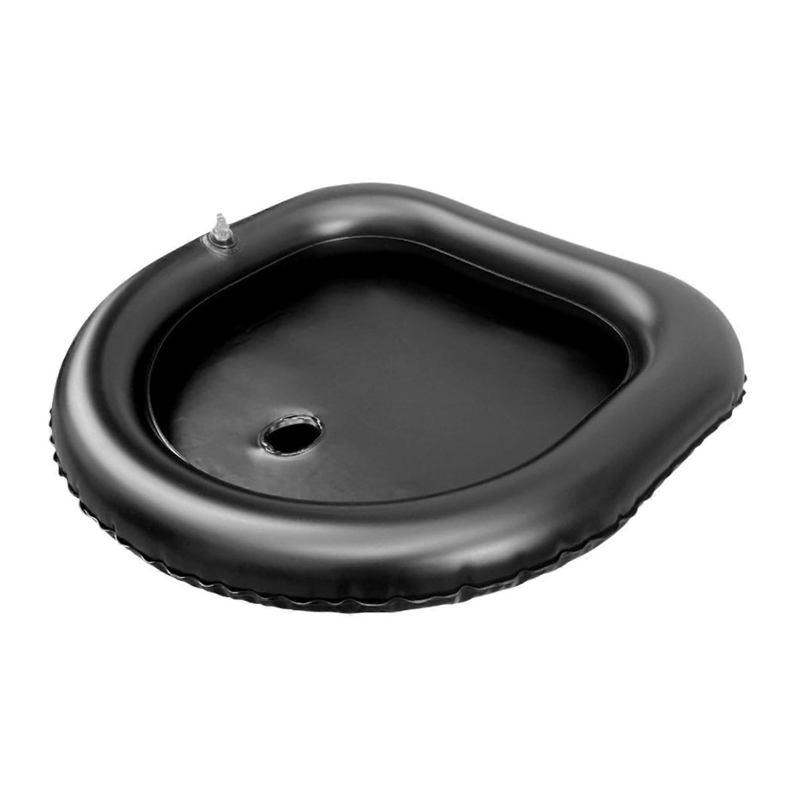 Inflatable Shampoo Basin With Drain Hose Leakproof In Bed Hair Washing Home Use