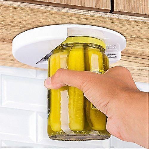 Gr8 Home Arthritis Glass Jar Opener, UnderCabinet Jar Opener, Counter Lid Remover Gadget, Elderly Gripper Tool