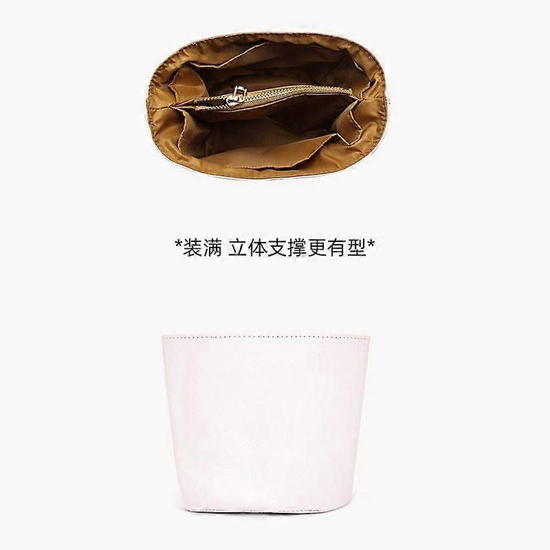 Bucket Bag Liner: Mini Purse Organizer Insert - Multi-Compartment Design With Zipper - Bucket Bag Inner Liner Replacement 5.89x5.31x4.72in