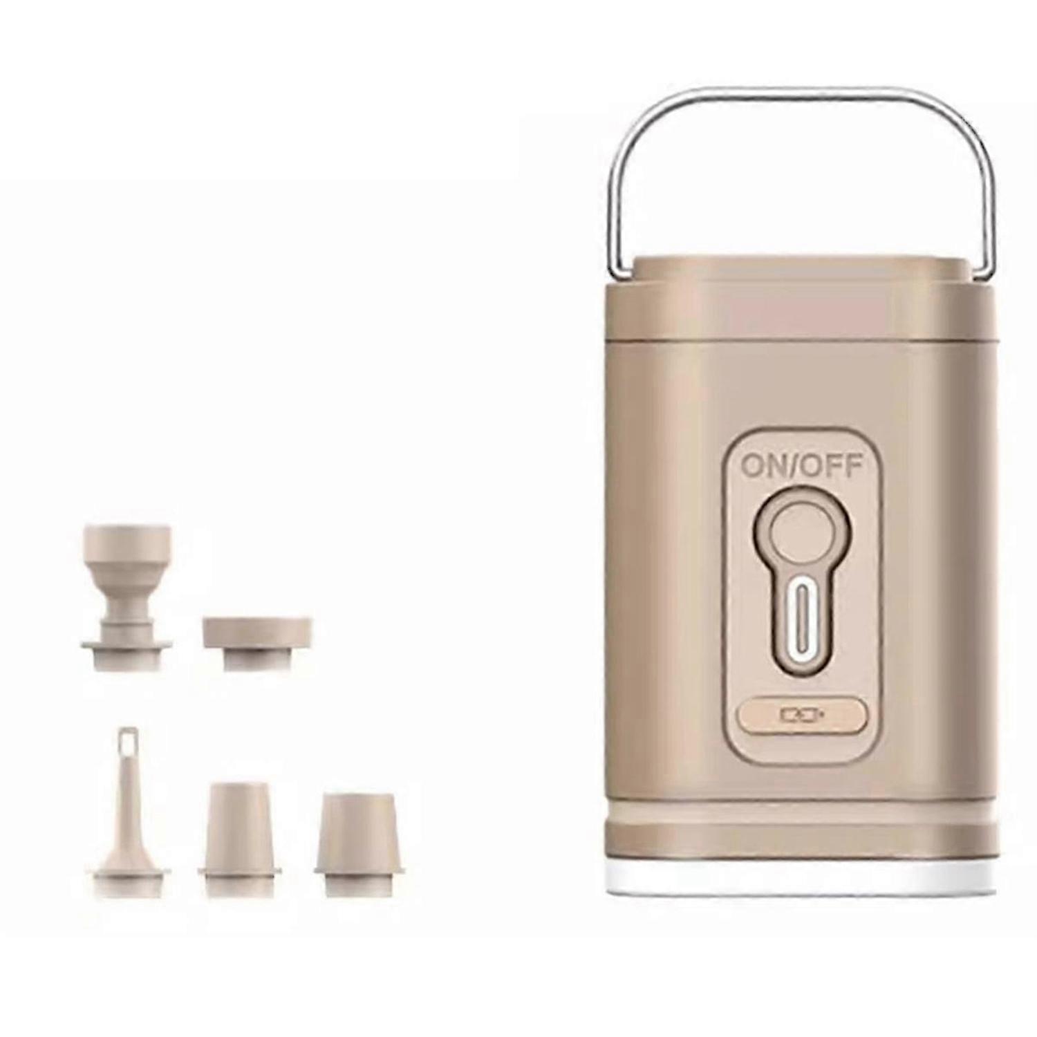 Electric Air Pump with Lights Wireless Air Compressor USB Charging B