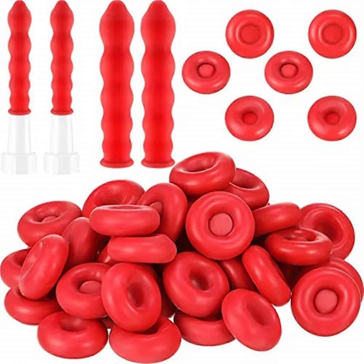 Latex Caulking Nozzle Protector Glass Silicone Sealant Tip Cover Reusable AntiDrying Caulk- Rubber Sleeve