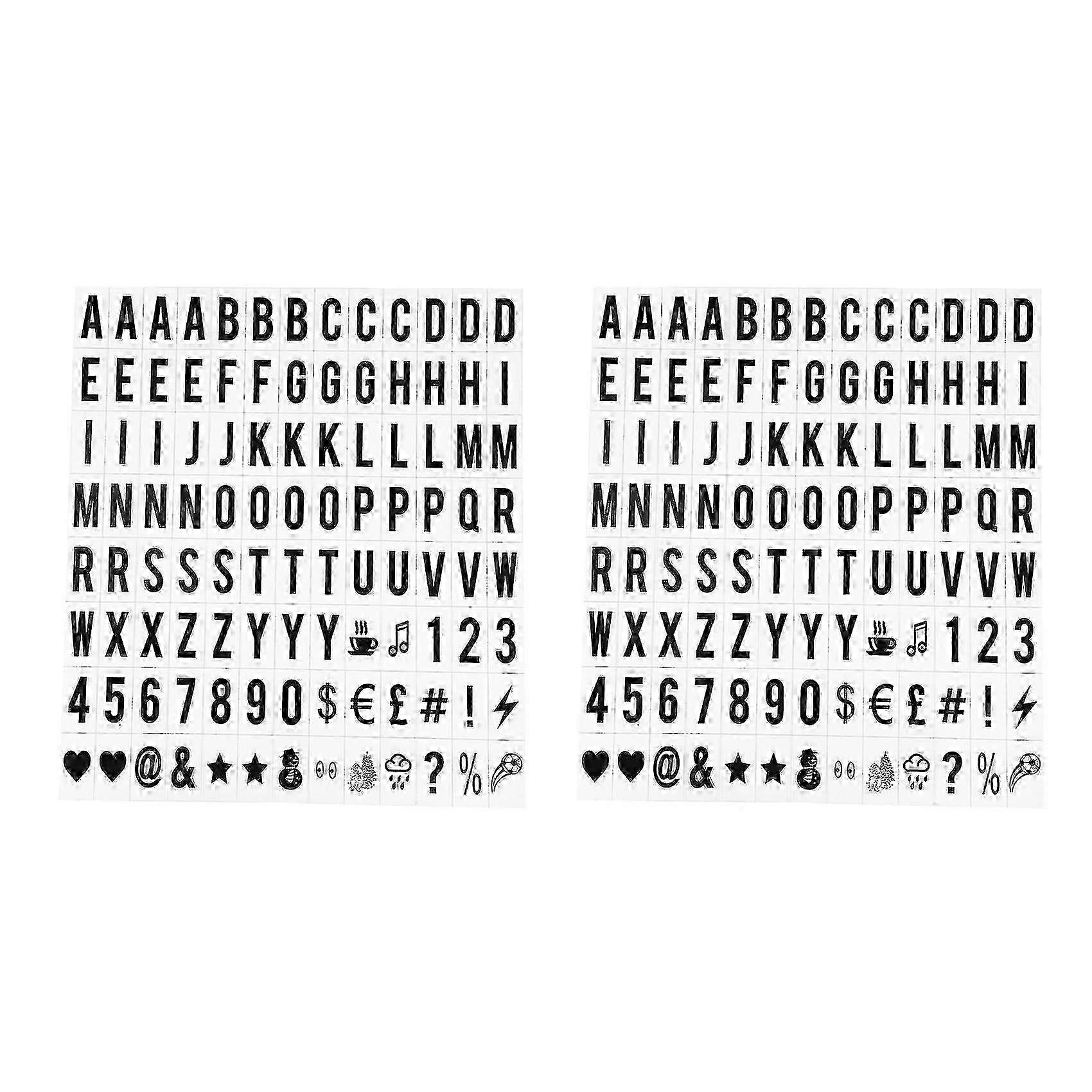 Black Replacement Letters and Numbers for 208-Piece Cinematic Lightbox LED Light Box Not Included! 2025